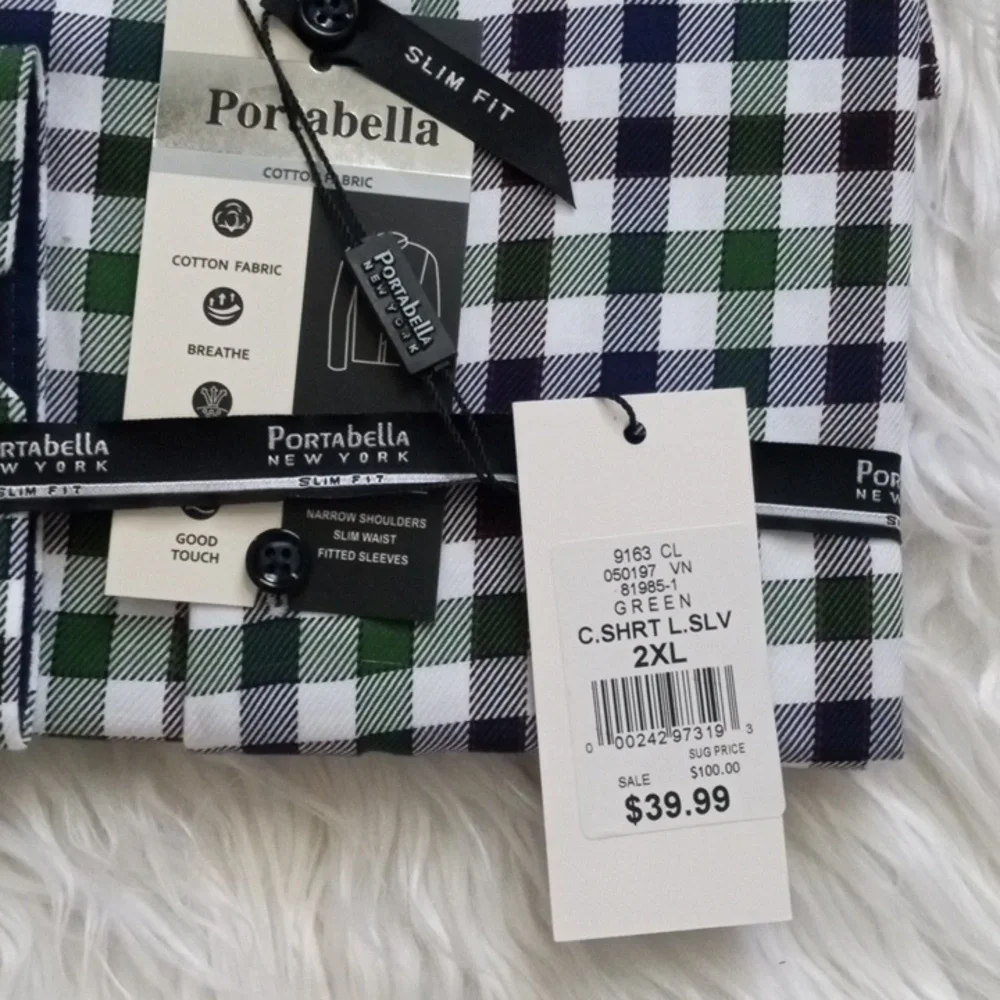 Portabella New York , men's long sleeve dress shirt - Picture 2 of 6